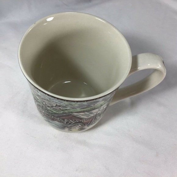 Johnson Brothers THE FRIENDLY VILLAGE 10 Oz Coffee Mug The Covered Bridge - Picture 3 of 9